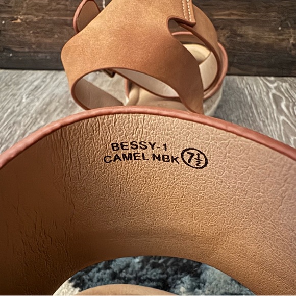 Platform Ankle Strap Espadrilles Sandals 7.5 - Picture 5 of 5